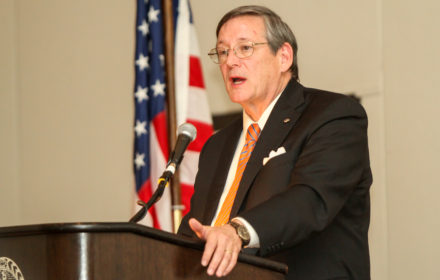 VA Supreme Court Justice Donald W. Lemons giving the keynote address at the 2014 Dinner